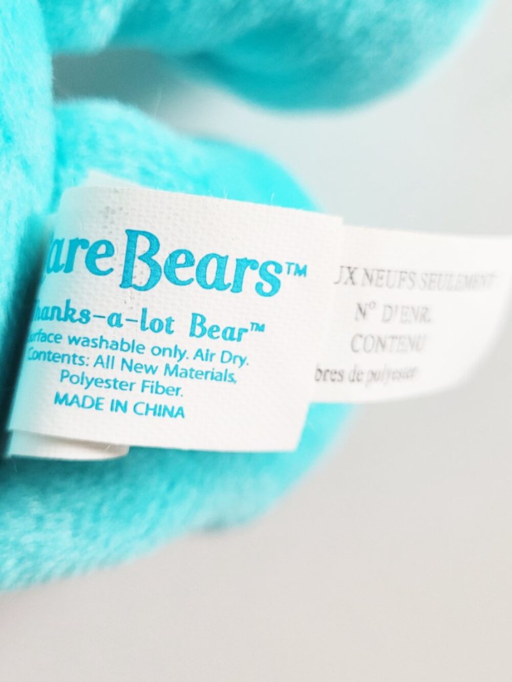 Care Bears 2003 Thanks-a-Lot Rainbow Star Heart 8" Fun Size Bear - Picture 4 of 5